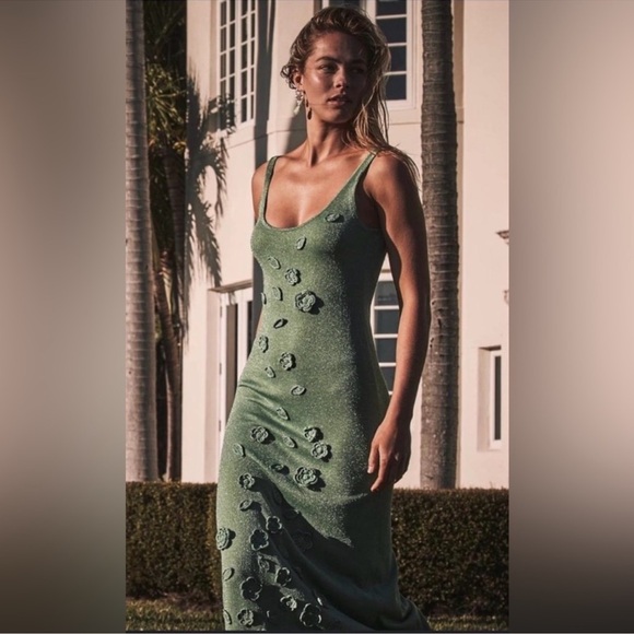 NWT Caroline Constas crochet maxi Tank dress sizes S OR M available GORGEOUS - Picture 11 of 12